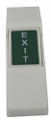 Plastic Exit Push Button - Green, White Letters